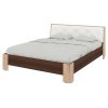 Ліжко 160 Моніка сонома+горіх+білий premium