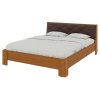Ліжко 160 Моніка лісовий горіх+коричневий premium