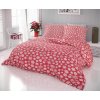 povlečení kvalitex bavlna vánoční vločky červené