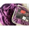 Prostěradlo mikroflanel sleepwell tmavě fialové  90x200x25cm - TOP kvalita