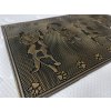 Rohožka gumová s bronzovou patinou 4 kočky 45x75 cm