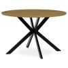 l Kulatý jídelní stůl 120x120cm, mdf, divoký dub, HT F4120 OAK