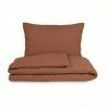 mušelínové povlečení hnědé