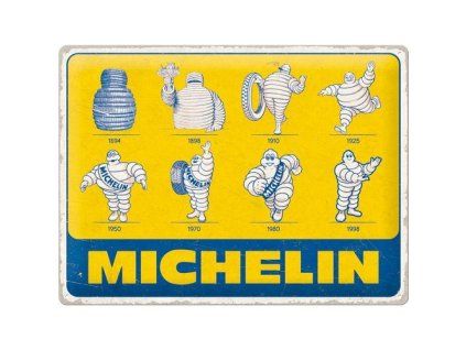 Plechová cedule: Michelin - Logo Evolution - 40x30 cm