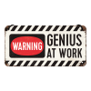 Závěsná cedule - Warning! Genius at Work