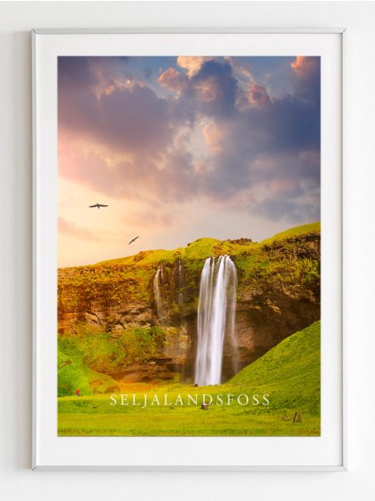 plakat-seljalandsfoss-vodopad