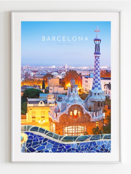 plakat-barcelona-park-guell