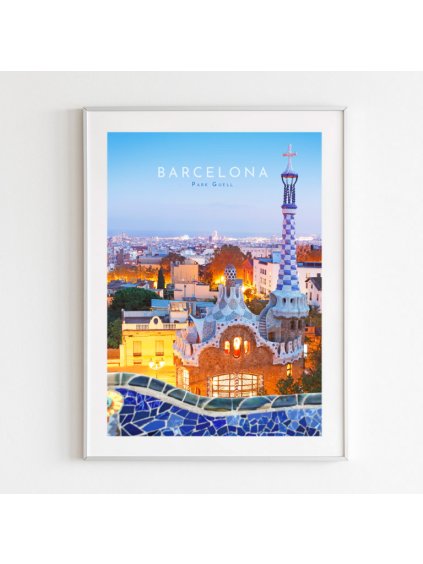 plakat-barcelona-park-guell