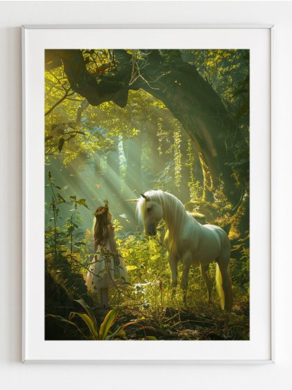 plakat-holcicka-s-bilym-jednorozcem