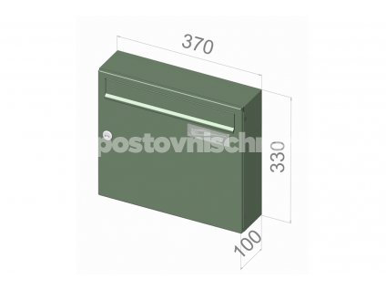 A01 KOMFORT RAL - 370 x 330 x 100 (nástěnný model)