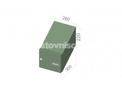 3002 postovni schranka d 246 pro zazdeni standardni ral