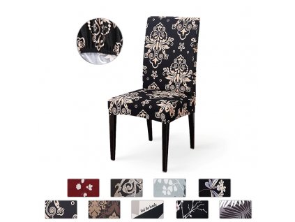 0 main spandex elastic printing dining chair slipcover modern removable anti dirty kitchen seat case stretch chair cover for banquet