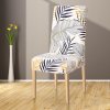 9 variant spandex elastic printing dining chair slipcover modern removable anti dirty kitchen seat case stretch chair cover for banquet