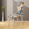 6 variant spandex elastic printing dining chair slipcover modern removable anti dirty kitchen seat case stretch chair cover for banquet