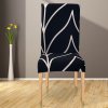 21 variant spandex elastic printing dining chair slipcover modern removable anti dirty kitchen seat case stretch chair cover for banquet