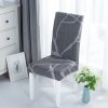 19 variant spandex elastic printing dining chair slipcover modern removable anti dirty kitchen seat case stretch chair cover for banquet