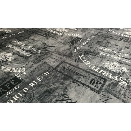 CAPITALS 3 - potahová a dekorační látka potisk polyester zbytek