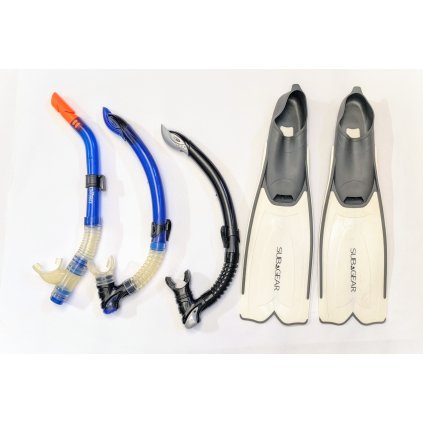 Ploutve a šnorchl na šnorchlování - Bazar