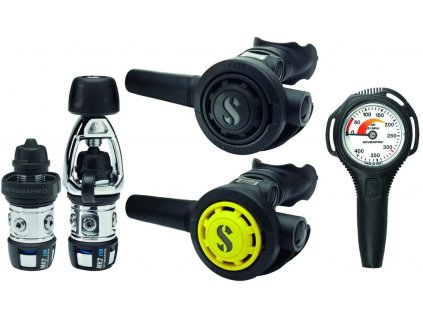 Automatika Scubapro MK2EVO2/R105 + R105 Octopus + Tlakoměr