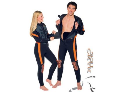 NEOPRENOVÝ OBLEK,OVERAL,KOMBINEZA PRO POTÁPĚNÍ NANO TECH KOMBINACE 7/5 MM.DÁMSKÝ.AKCE VEL.38