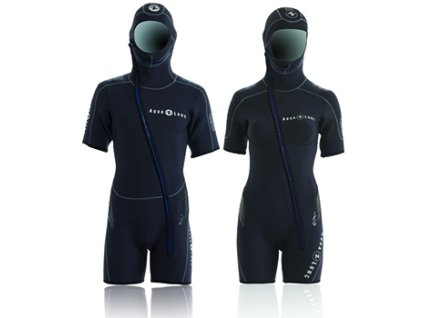 NEOPRENOVÝ POTÁPĚČSKÝ OBLEK,SHORT S INTEGROVANOU KUKLOU BALANCE COMFORT LADY JACKET 5,5 MM