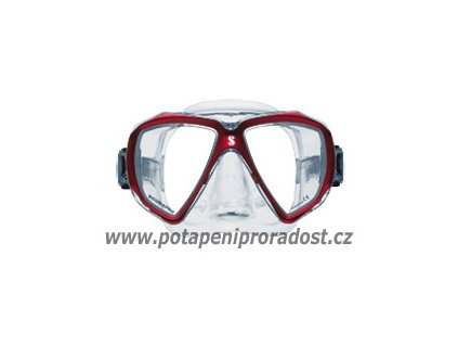 POTAPĚČSKÁ MASKA, BRÝLE SCUBAPRO, SPECTRA METALICKÁ ČERVENÁ/ČIRÝ SILIKON