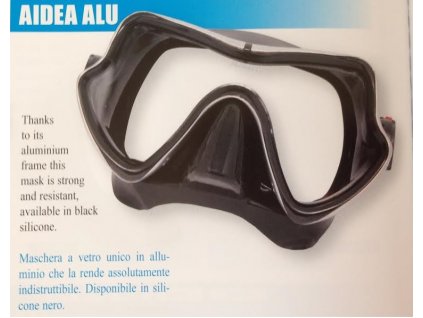 POTAPĚČSKÁ MASKA, BRÝLE,JEDNOZORNÍKOVÁ SOPRAS SUB AIDEA ALU ČERNÝ SILIKON