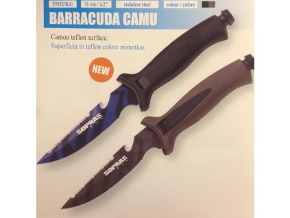 POTÁPĚČSKÝ NEREZOVÝ NŮŽ BARRACUDA CAMU, 11CM