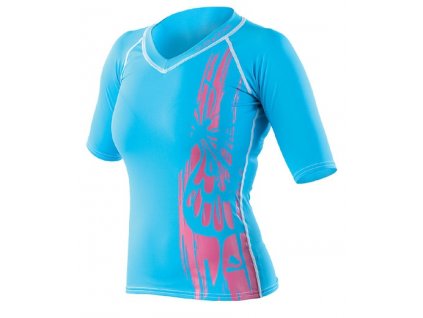 TRIČKO,TRIKO LYCRA,OCHRANA PROTI CHLADU A SLUNCI RASH GUARD BLUE OCEAN SUBGEAR DÁMSKÉ