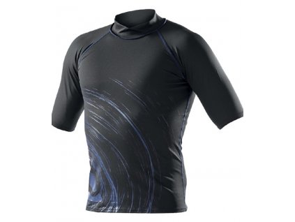 TRIČKO,TRIKO LYCRA,OCHRANA PROTI CHLADU A SLUNCI RASH GUARD CIRCLE ČERNOMODRÉ SUBGEAR PÁNSKÉ