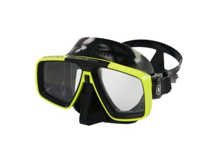 POTÁPĚČSKÁ MASKA,BRÝLE LOOK,ČERNÝ SILIKON,ŽLUTÁ TECHNISUB