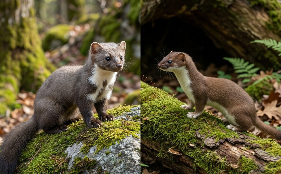 Lasička vs. kuna: Hlavní rozdíly a jak je poznat