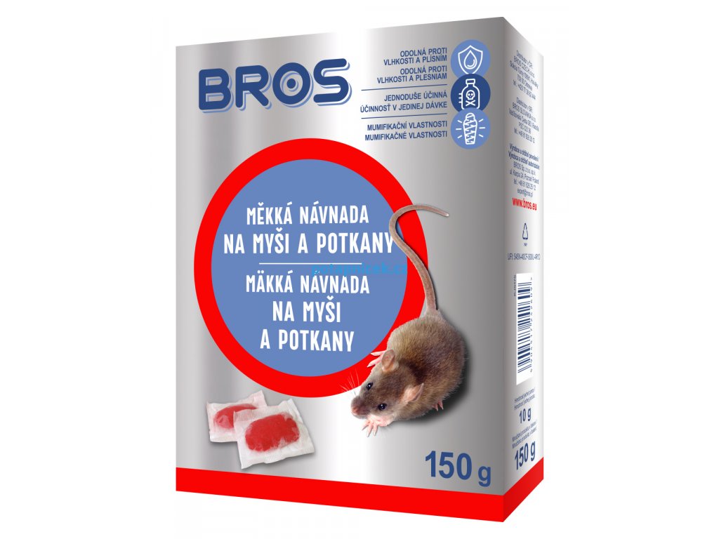 BROS mekka navnada na mysi a potkany 100 g