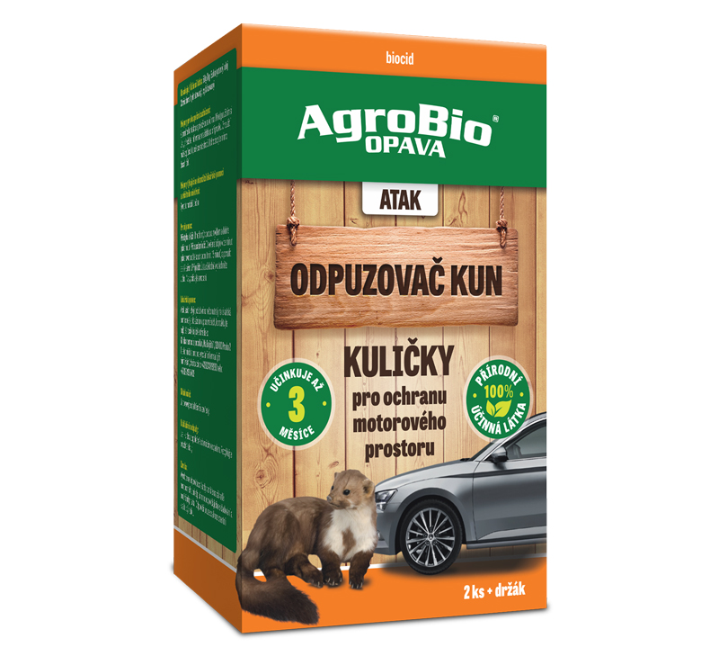 Levně AgroBio OPAVA Atak - kuličky proti kunám 2ks