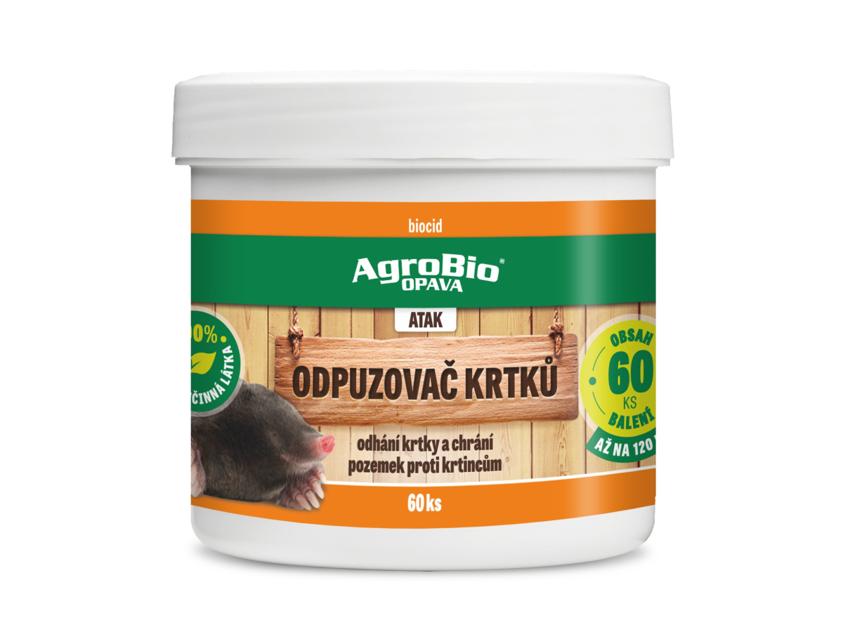 Levně AgroBio OPAVA Kuličky proti krtkům 60ks