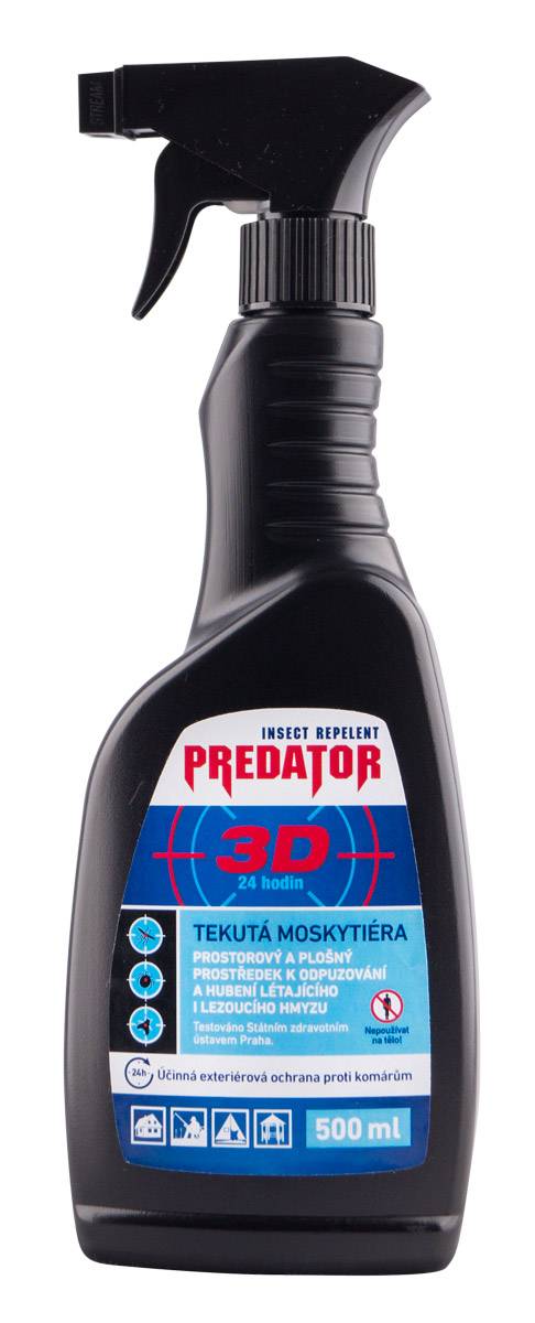Levně Leroy Cosmetics s.r.o. PREDATOR 3D tekutá moskytiéra 500ml