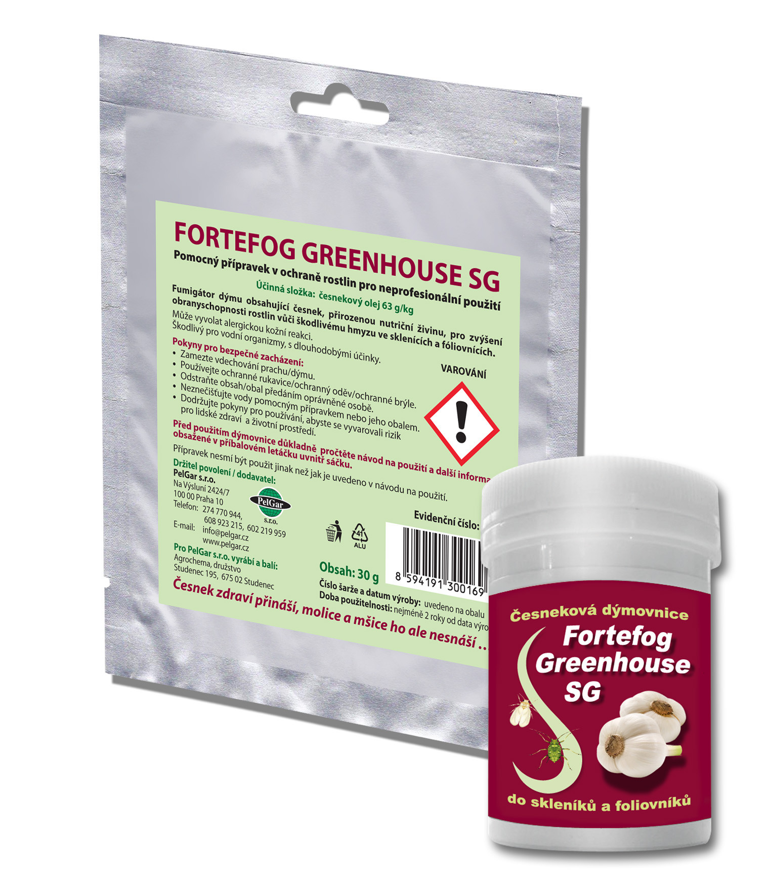 Levně AgroBio OPAVA Fortefog Greenhouse SG - česneková dýmovnice 30g