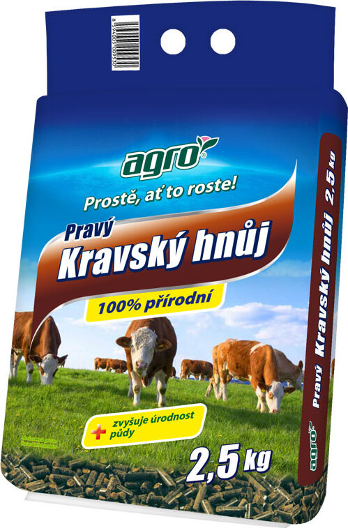 Levně AGRO CS a.s. AGRO Pravý kravský hnůj 2,5kg
