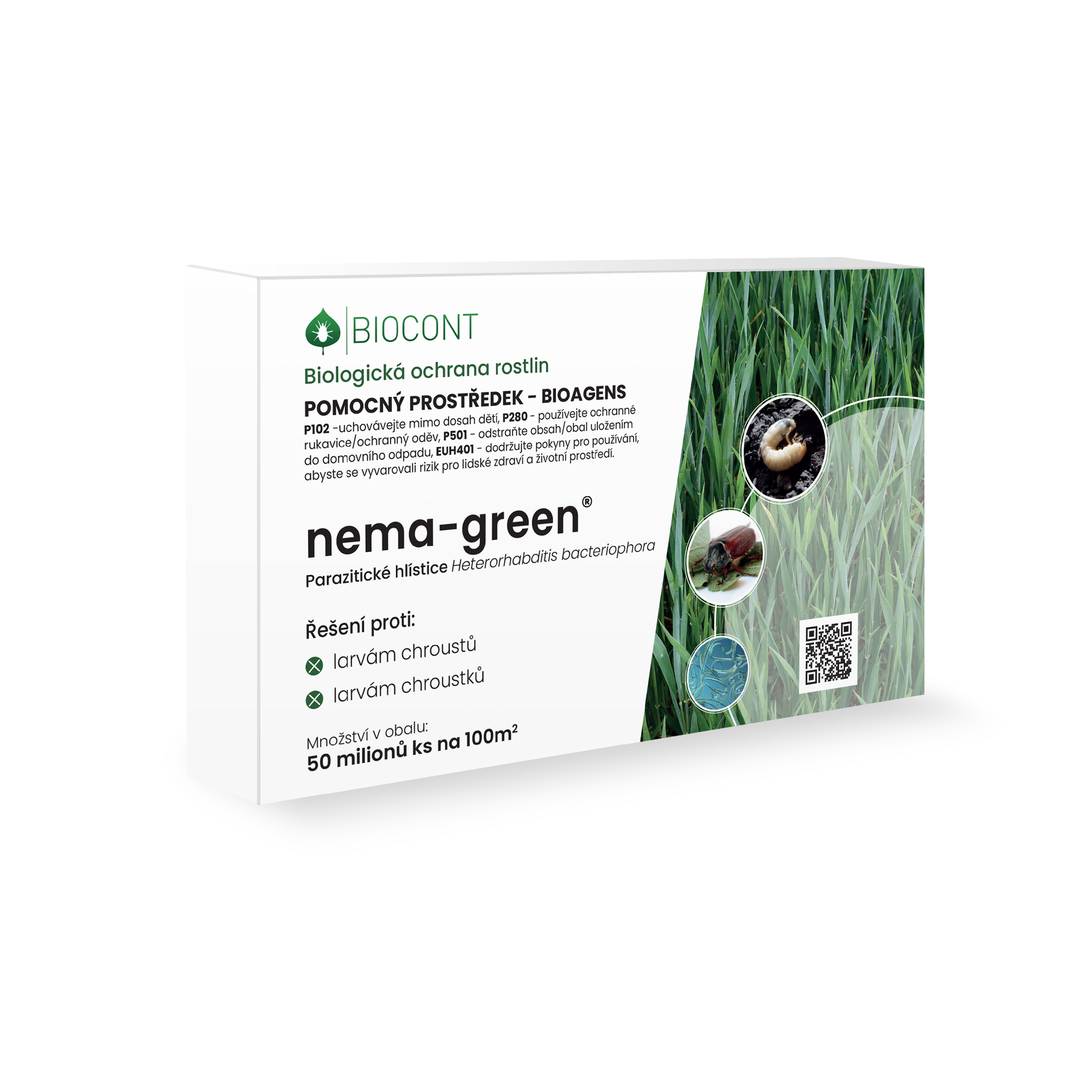 Levně Biocont Nemagreen - hlístice proti chroustům (50 mil.)