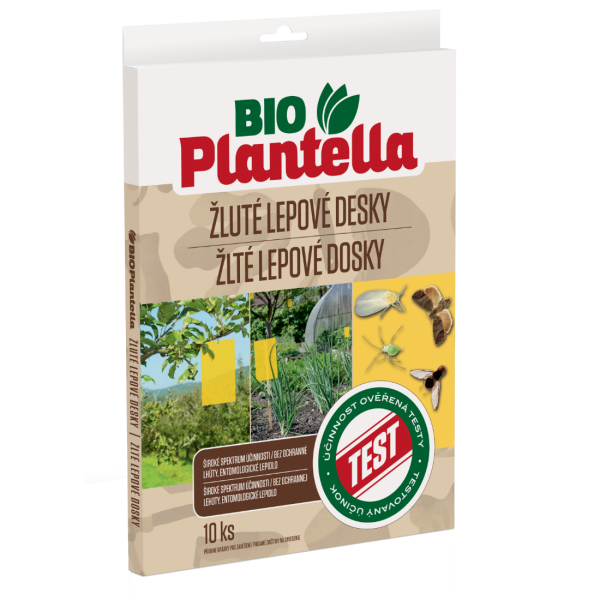Levně UNICHEM Bio Plantella Žluté lepové desky k odchytu rostlinných škůdců 5 ks