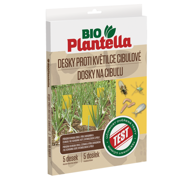 Levně UNICHEM Bio Plantella Žluté lepové lapače k odchytu květilky cibulové 5 ks