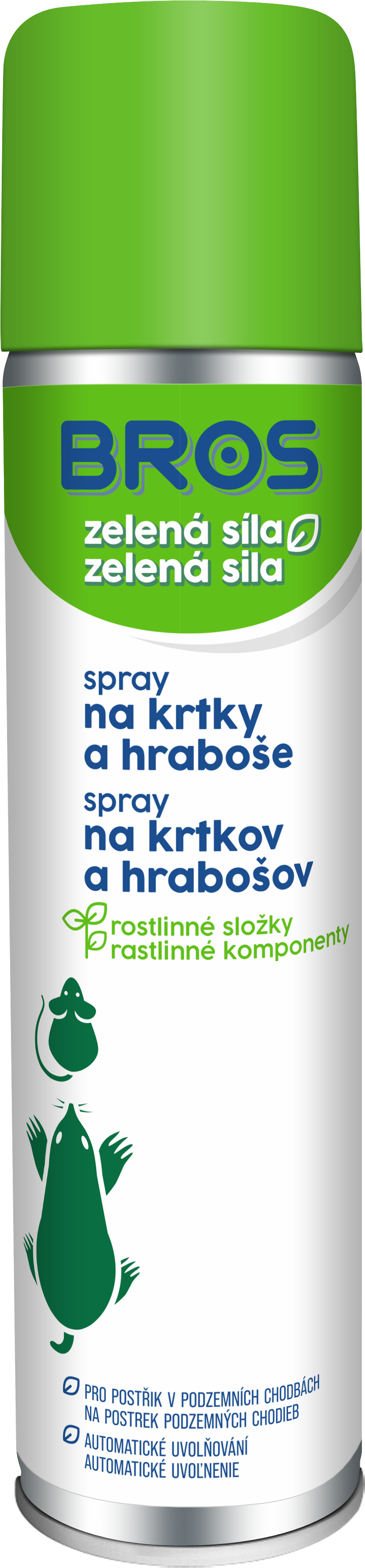 Levně BROS Zelená síla - Sprej proti krtkům a hrabošům 400ml