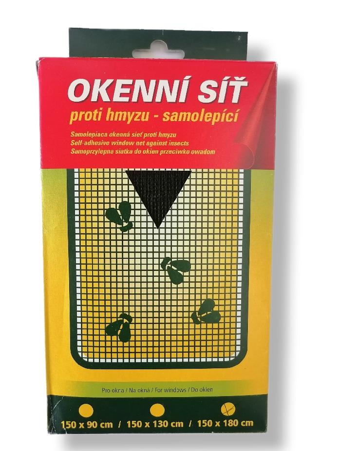 Levně Síť proti hmyzu do okna 130 x 150 cm - černá