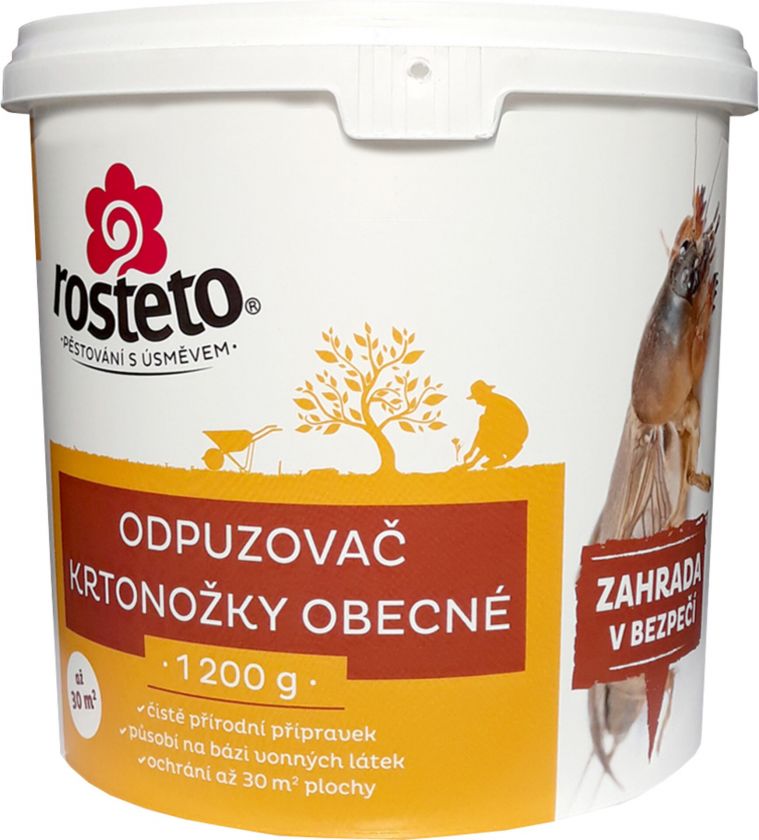 Levně Přírodní odpuzovač krtonožky ROSTETO 1,2kg