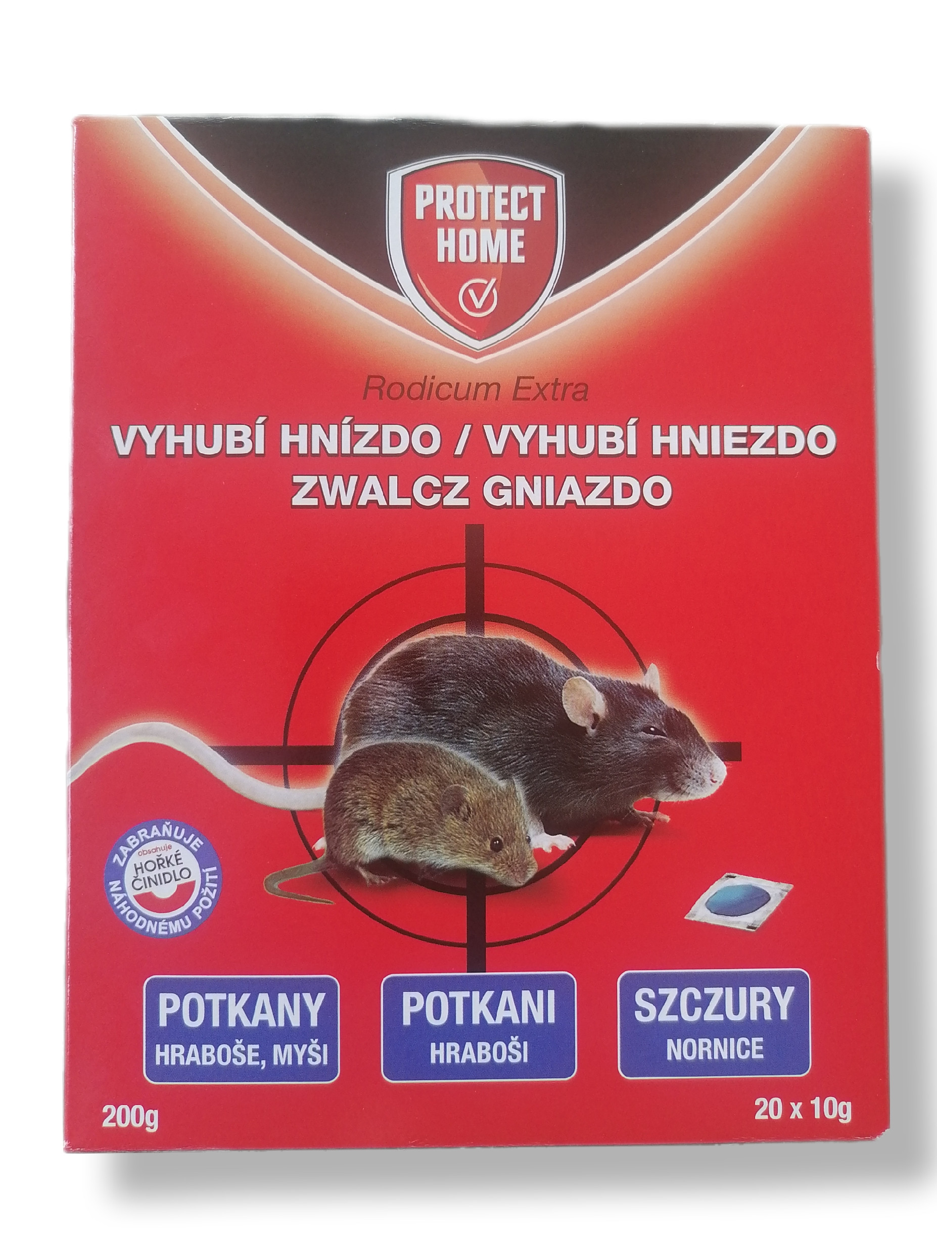 Levně Rodicum Extra - měkká návnada na hraboše, potkany a myši 200 g