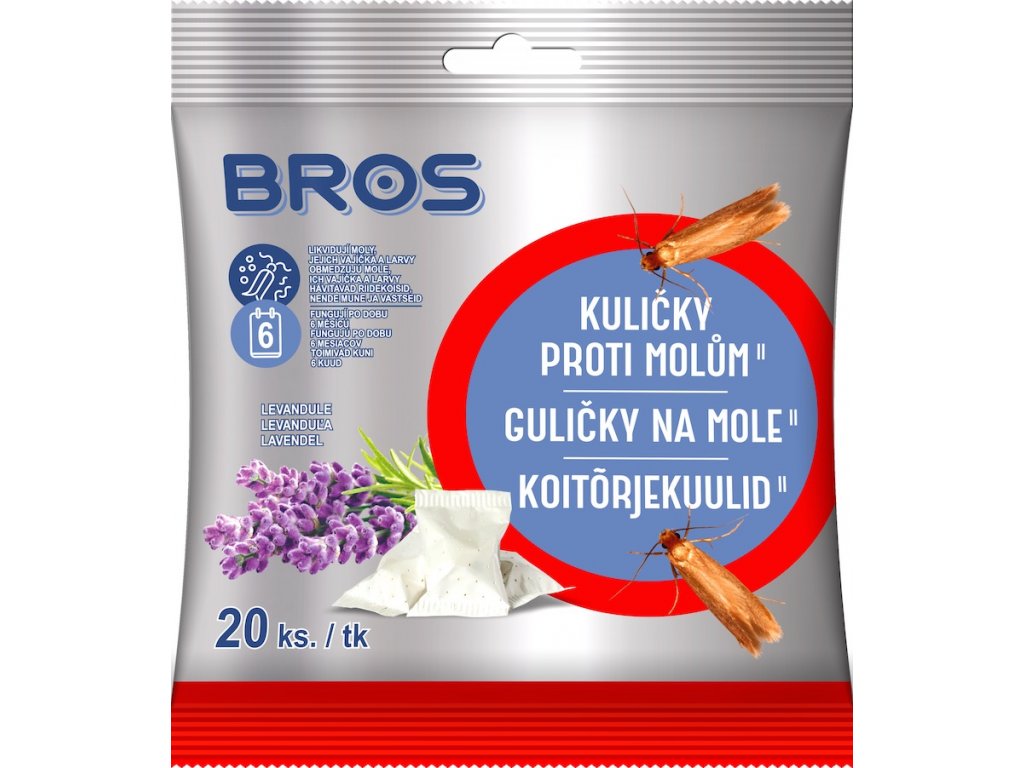 Levně Bros kuličky proti molům