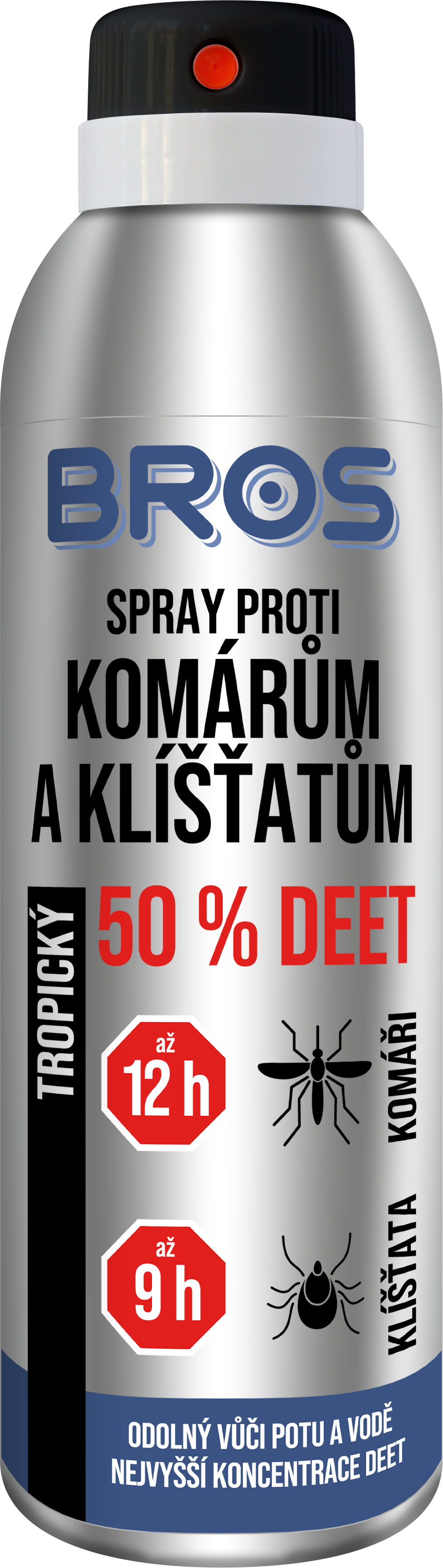 Levně Bros spray proti komárům a klíšťatům 50% DEET 180 ml