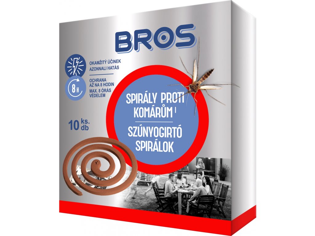 Levně Bros spirály proti komárům 10ks.