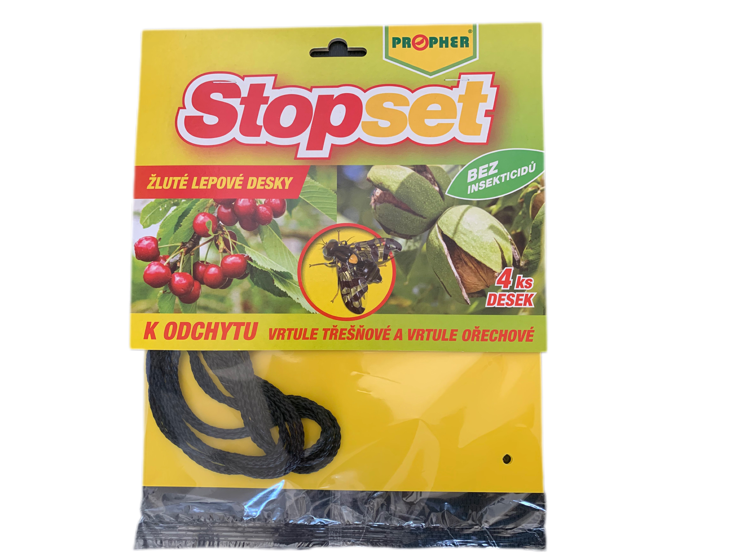 PROPHER s.r.o. STOPSET – žluté lepové desky proti vrtuli třešňové a ořechové