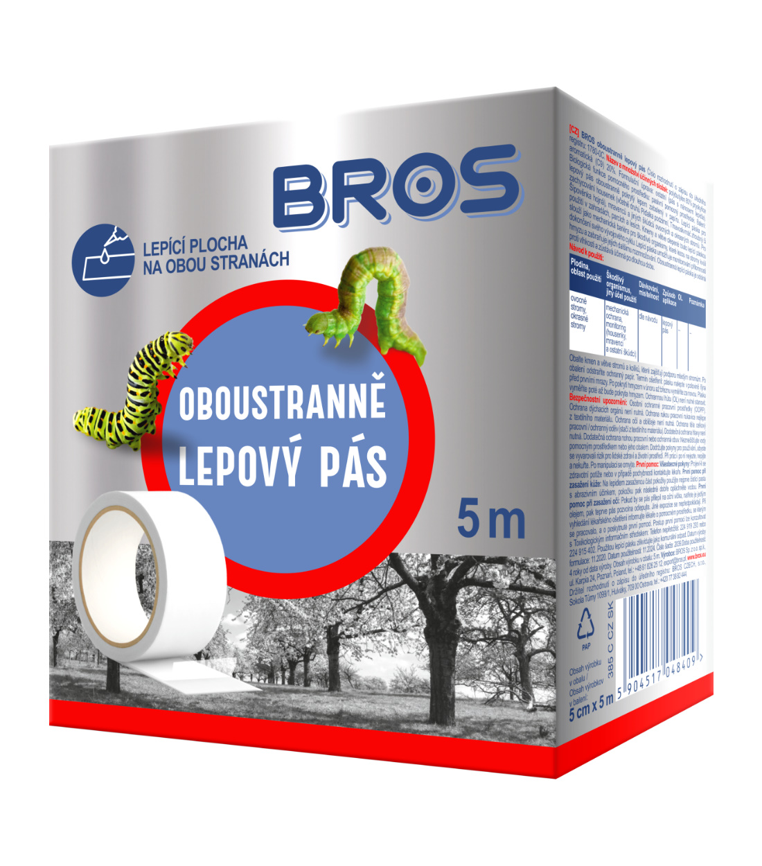 Levně BROS Oboustranně lepový pás na kmeny stromů